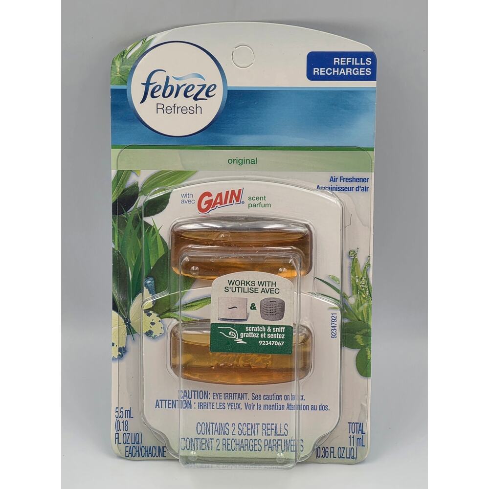 Febreze Set & Refresh Air Freshener Refill Pack For Small Spaces GAIN Scent
